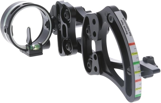 TRUGLO Range Rover Single-Pin .019" Dia Right-Handed Archery Hunting Moving Black Bow Sight with Standard Adjustment - Light Not Included-StrideForce Fitness