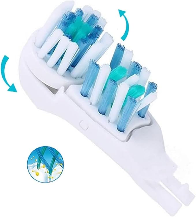 4/8/16 Pcs Electric Toothbrush Ora B Replacement Heads Sensitive Dual Clean Rotating Sets Fit for Braun Oral B Cross Action Power 4732 3733 4734 (8)