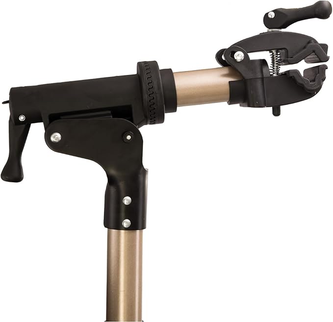 teraysun Bike Repair Stand,Home Foldable Aluminum Alloy Bicycle Workstand Floor for Road Bikes and Mountain Bikes-Height Adjustable-StrideForce Fitness