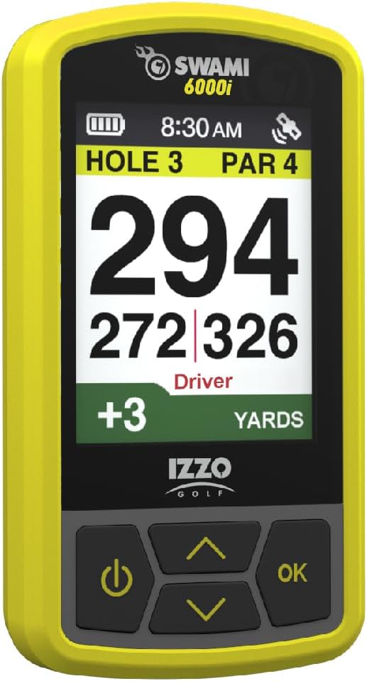 Izzo Swami 6000 Handheld Golf GPS Water-Resistant Color Display With 38,000 Course Maps & Scorekeeper Model may vary-StrideForce Fitness