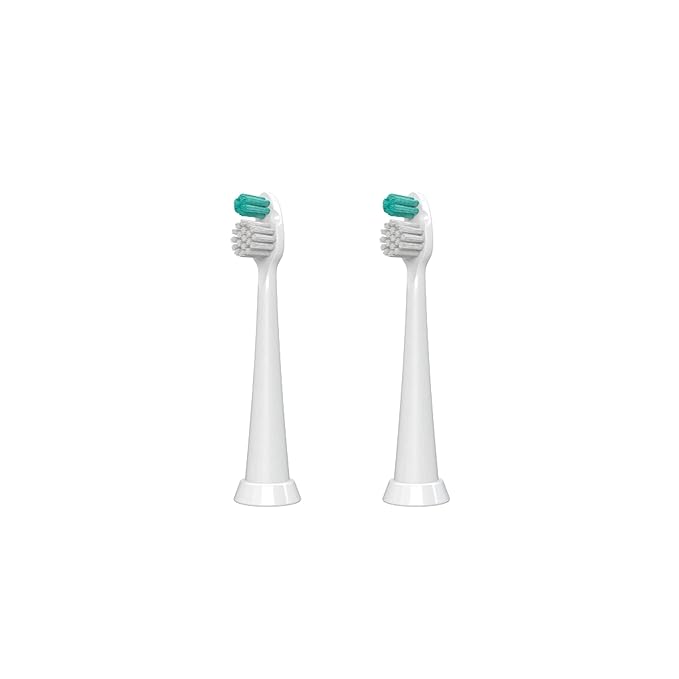 TAO Clean Sonic Electric Toothbrush Replacement Heads (2-Pack) – Orthodontic Head – Replacement Heads for the TAO Clean Electric Toothbrush and Docking Station