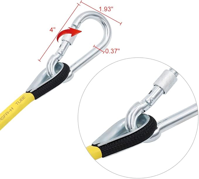 X XBEN Outdoor Climbing Rope 10M(32ft) 20M(64ft) 30M(96ft) 50M(160ft) 70M(230ft) 152M(500FT) 352M(1000FT) Static Rock Climbing Rope for Escape Rope Ice Climbing Equipment Fire Rescue Parachute-StrideForce Fitness