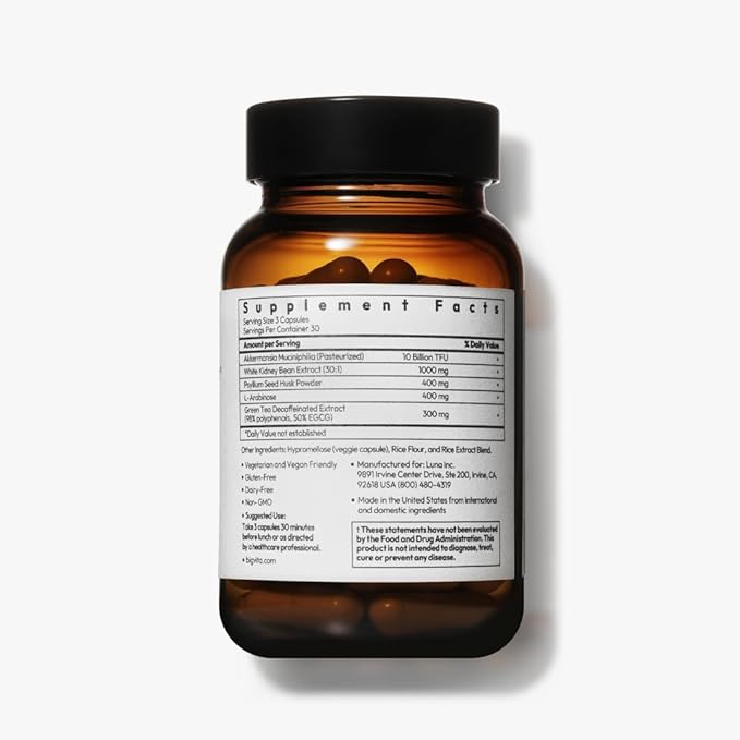 BigVita Slim+ | Supports Healthy Metabolism, Gut Health & Carb Blocking - Vegan, Hormone-Free, 90 Capsules-StrideForce Fitness