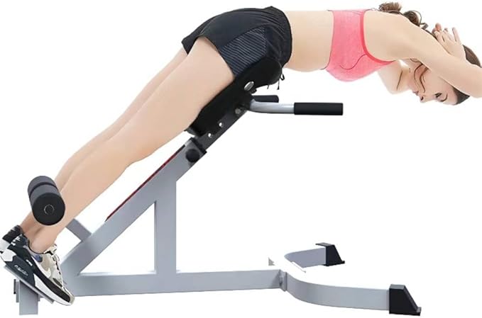 ComMax Roman Chair Back Hyperextension Bench Adjustable Back Exercise Machine Home Gym Workout Equipment for Abs and Glute-StrideForce Fitness