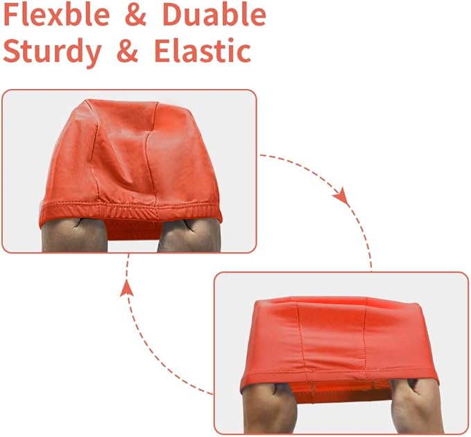 2pcs Cloth Swim Caps for Both Women & Men & Kids Fabric Durable Non-Waterproof Elastic Swimming Pool Cap Bathing Cap for Long and Short Hair-StrideForce Fitness