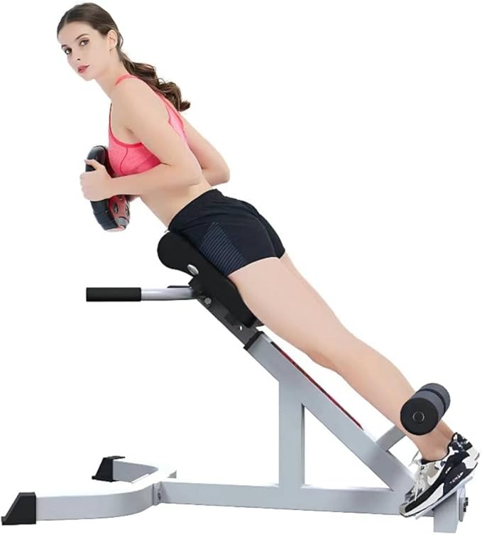 ComMax Roman Chair Back Hyperextension Bench Adjustable Back Exercise Machine Home Gym Workout Equipment for Abs and Glute-StrideForce Fitness