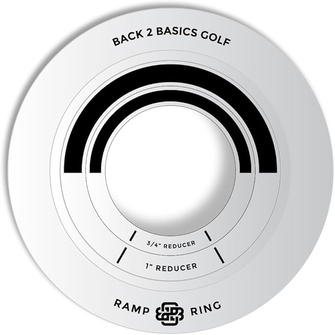 3-Piece Putting Ring Set, Putting Green Indoor Ramp Ring & Hole Reducers for Ultimate Precision Golf Practice, Usabe for Indoor Golf Hitting Mat & Putting Green Outdoor, Golfing Gifts for Men & Women-StrideForce Fitness