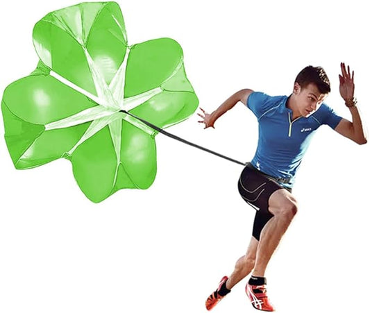 Bfsmile Running Speed Training 56" Parachute with Adjustable Strap, Free Carry Bag. Speed Chute Resistance Running Parachute for Kids Youth and Adults-StrideForce Fitness