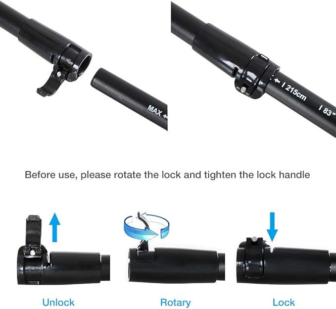 SUP Paddle - 3-Piece Adjustable Aluminium SUP Paddle with Glass Fiber Blade for Surfing, Floating, Water Sports-StrideForce Fitness