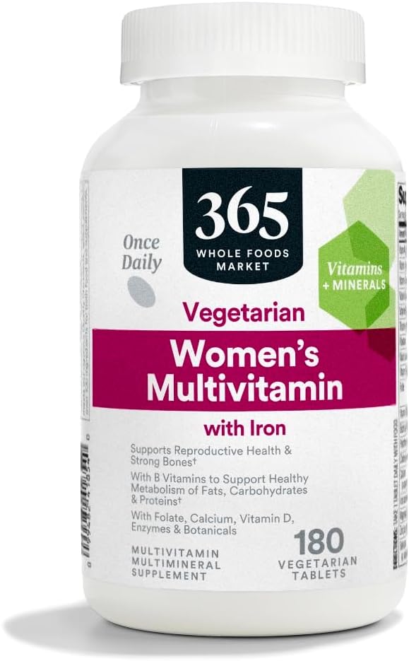 365 by Whole Foods Market, Women's One Daily Multivitamin Tablets, 180 Count-StrideForce Fitness