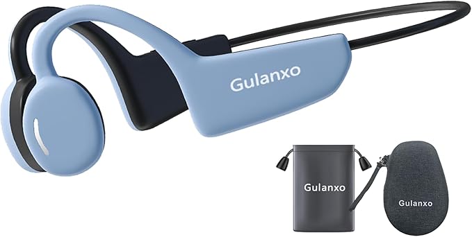 Open Ear Headphones, Open Wireless Earphones, 15HBluetooth Playback 5.3 Sports Earphones, Built-in Microphone, Suitable for Sports Running,Exercise (Sky Blue)-StrideForce Fitness