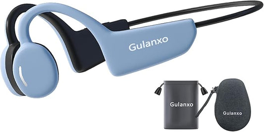 Open Ear Headphones, Open Wireless Earphones, 15HBluetooth Playback 5.3 Sports Earphones, Built-in Microphone, Suitable for Sports Running,Exercise (Sky Blue)-StrideForce Fitness