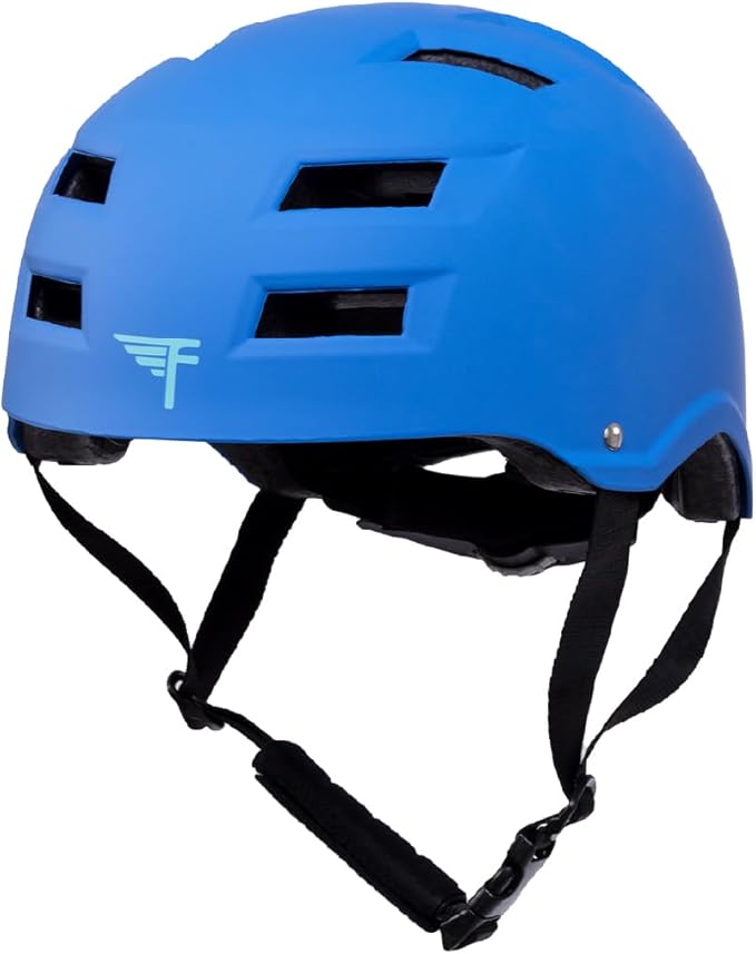 Flybar Bike Helmet- Multi Sport Dual Certified Adjustable Dial, Lightweight Skateboard Helmet, Roller Skating, Pogo, Electric Scooter, Snowboard, Boys and Girls Kids- Adults Helmets-StrideForce Fitness