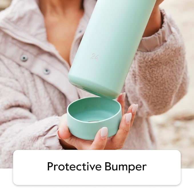 Takeya Actives Water Bottle with Spout Lid - Bottle with Double Stainless Steel Insulation - Dishwasher Safe & BPA-Free - Bottle with Spout Lid & Removable Bumper - 32 oz, Cucumber-StrideForce Fitness