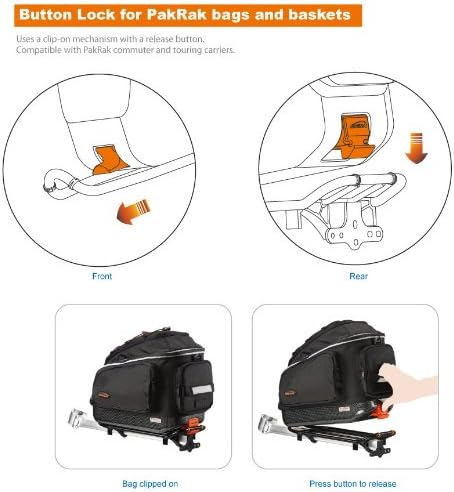 Ibera PakRak Touring Bicycle Seatpost/Disc/Non/Disc Rack and Quick Release Bag-StrideForce Fitness