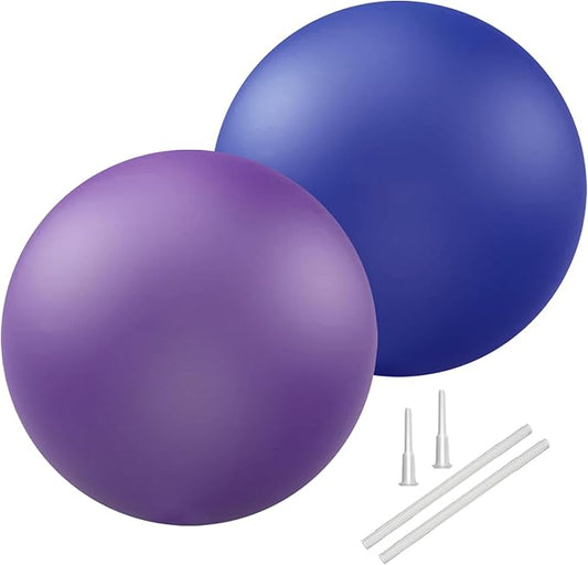 Soft Pilates Ball 9 Inch, Ideal Small Exercise Ball Between Knee Squeeze for Physical Therapy Yoga Core Medicine Abs Pt Bouncy, Mini Rubber Fitball Barre Workout Equipment for Women Men Kid Toddler-StrideForce Fitness