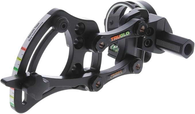 TRUGLO Range Rover Single-Pin .019" Dia Right-Handed Archery Hunting Moving Black Bow Sight with Standard Adjustment - Light Not Included-StrideForce Fitness