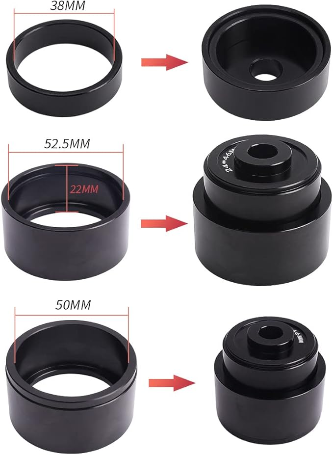 Bicycle Bearing Press Removal Tool，Bicycle Bearing Puller Install Tool, Bike Bottom Bracket Removal Tool Kit, Bicycle Bearing Press Kit BB73 BB86 BB30 BB91 BB92 PF30, MTB Road Bicycle Repair Tools-StrideForce Fitness