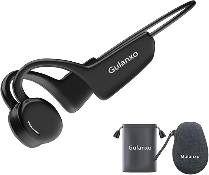 Open Ear Headphones, Open Wireless Earphones, 15HBluetooth Playback 5.3 Sports Earphones, Built-in Microphone, Suitable for Sports Running,Exercise (Black)-StrideForce Fitness