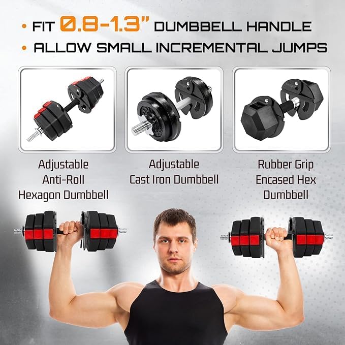 Yes4All Fractional Weight Plates Set, Available In Steel And Rubber, Set of 2/4/6 Plates in 1.25LB, 2.5LB, or 5LB Sizes, Micro Change Plates for Dumbbell and Olympic Barbell Weightlifting-StrideForce Fitness