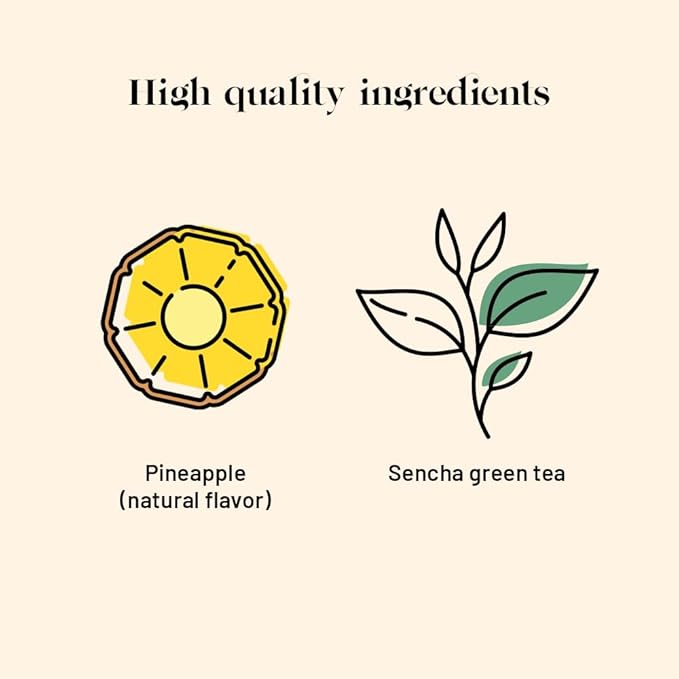 Kusmi Tea - Blue Detox - Blend of Green Tea, Mate & Pineapple - Rosehip, Rooibos, Mint, Guarana Flavours - Enjoy Hot or Iced - Exotic Infusion Perfect for Tea Lovers - 20 Tea Bags-StrideForce Fitness