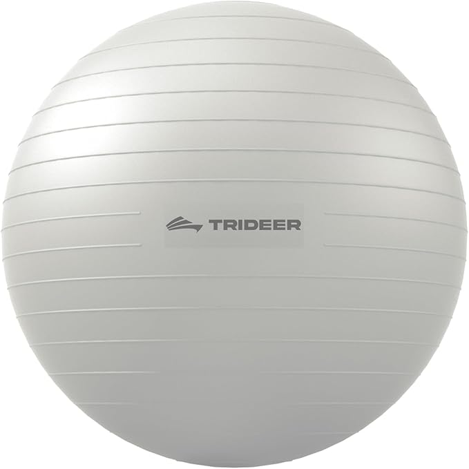 Trideer Extra Thick Yoga Ball Exercise Ball, 5 Sizes Gym Ball, Heavy Duty Ball Chair for Balance, Stability, Pregnancy, Quick Pump Included-StrideForce Fitness