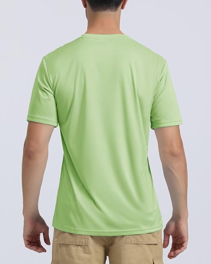 Boladeci Men's Swim Shirt Short Sleeve UPF 50+ Sun Protection SPF UV Moisture Wicking Lightweight Quick Dry Rash Guard-StrideForce Fitness