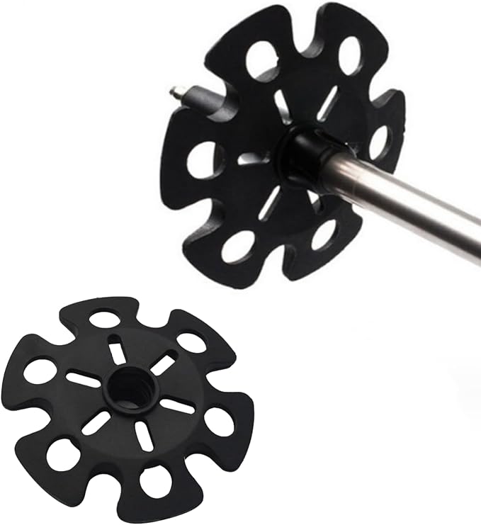 6pcs Walking Stick Tips, Replacement Rubber Tips for Walking Sticks, Trekking Pole Tips Baskets Hiking Pole Tips Feet Shock Absorption Rubber Cane Tips 11mm Diameter Survival Hiking Stick Accessories-StrideForce Fitness