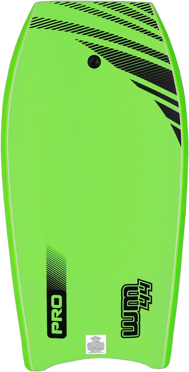 44 inch Body Board Ultimate Wavemaster Pro Bodyboard, Super EPS Core with Pro Quality Wrist Leash-StrideForce Fitness