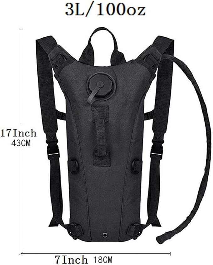 ATBP Tactical Water Hydration Pack Military 3L Water Bladder Carrier Backpack Leakproof for Running Jogging Cycling Hiking-StrideForce Fitness