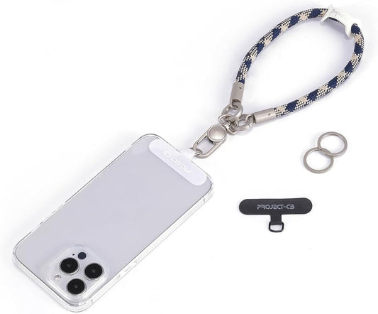 project-cb Phone Wrist Strap×1,Phone Tether Tab×2,Phone Wristlet,Phone Lanyard Wrist Strap,Key Holder,KeyChain,Key Ring×2(Titanblue-S)-StrideForce Fitness