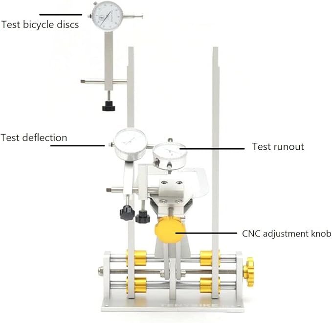Wheel Truing Stand, Professional Bike Truing Stand for Maintenance with 3 Gauges, Bicycle Repair Tools, Accepts Wheels 13"-38"-StrideForce Fitness