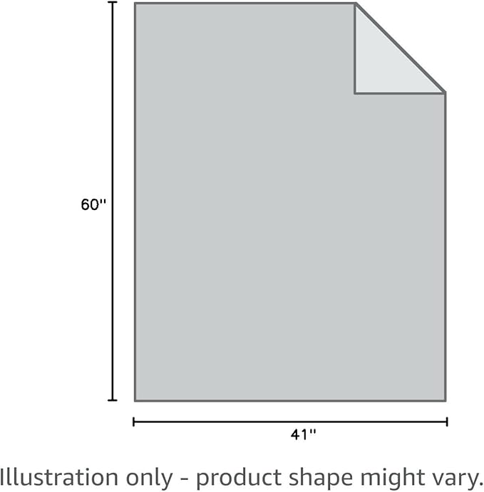 yescool Weighted Blanket (10 lbs, 41" x 60", Grey) Cooling Heavy Blanket for Sleeping Perfect for 60-90 lbs, Breathable Blanket with Premium Glass Bead, Machine Washable-StrideForce Fitness