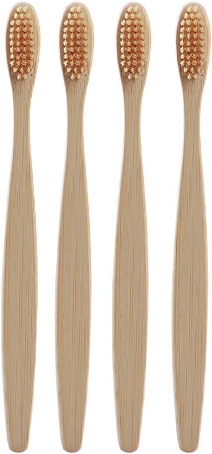 Yinhing Bamboo Toothbrush, Soft for Sensitive Gums with Grip Handle, Sustainable Toothbrush for Adults and Kids (2)
