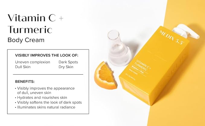 MEDIX 5.5 Vitamin C Cream Face Lotion & Body Lotion Moisturizer | Anti Aging Skin Care Firming & Brightening Cream Diminishes The Look Of Uneven Skin Tone, Age Spots, & Sun Damaged Dry Skin, 15 Fl Oz-StrideForce Fitness