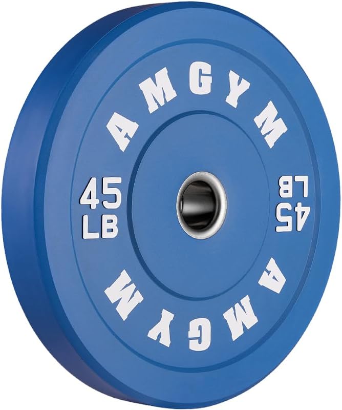 2 Inch Bumper Plates，10-500lbs，Barbell Rubber Olympic Weight Plates Set for Home Gym, Strength Training & Weight Lifting, Multiple Options Colors-StrideForce Fitness