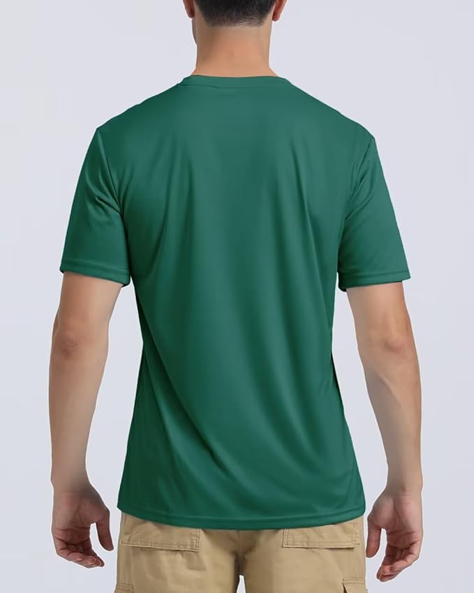 Boladeci Men's Swim Shirt Short Sleeve UPF 50+ Sun Protection SPF UV Moisture Wicking Lightweight Quick Dry Rash Guard-StrideForce Fitness