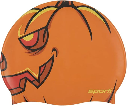 Sporti Silicone Swim Cap for Kids, Unisex Youth Swimming Cap, Protection Bathing Caps for Your Children, Aged 2-10-StrideForce Fitness