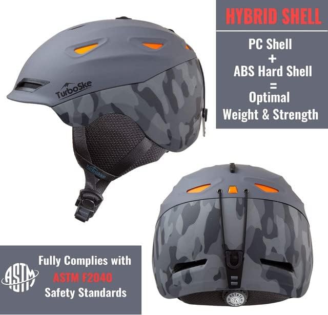 Ski and Snowboard Helmet - Active Ventilation, Audio Compatible Snow Sports Luxury Helmet With ASTM Standard Safety for Men, Women and Youth-StrideForce Fitness