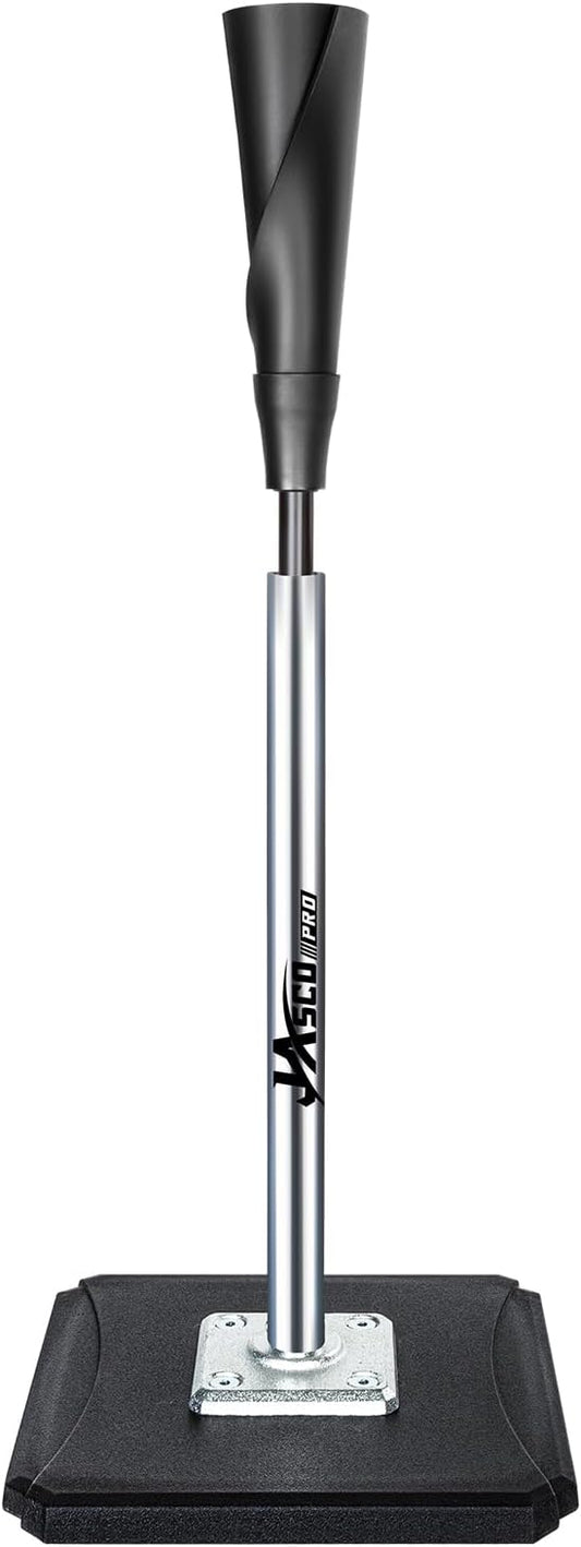 Portable Batting Tee,Height Adjustable from 25-37 inch Hitting Tee For Baseball and Softball, Easy Assemble Premium Baseball Tee with Rubber Top,Metal Base Softball Tee for Kids/Youths/Adults-StrideForce Fitness