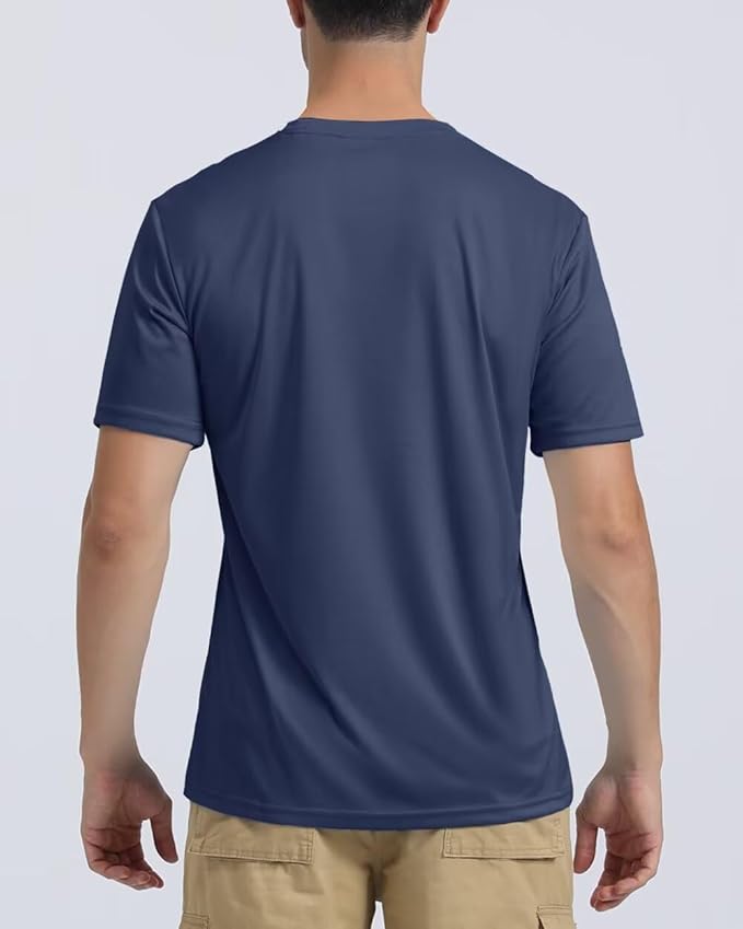 Boladeci Men's Swim Shirt Short Sleeve UPF 50+ Sun Protection SPF UV Moisture Wicking Lightweight Quick Dry Rash Guard-StrideForce Fitness