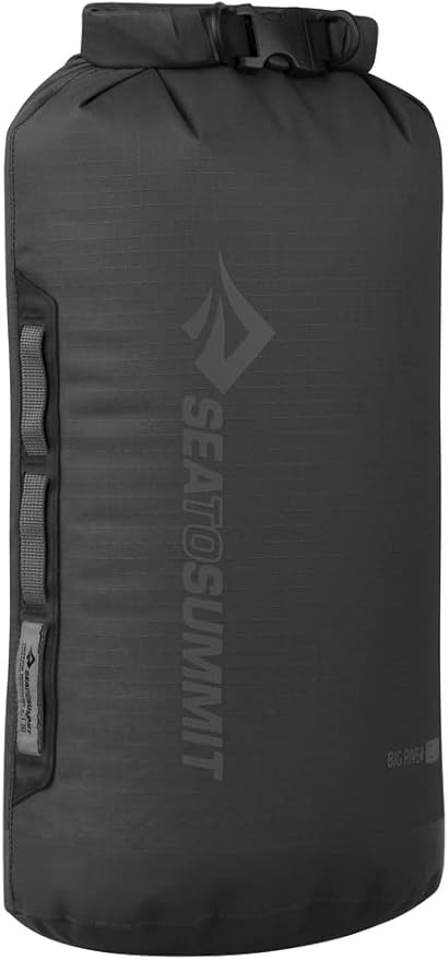 Sea to Summit Big River Dry Bag, Heavy-Duty Dry Storage, 13 Liter, Jet Black-StrideForce Fitness