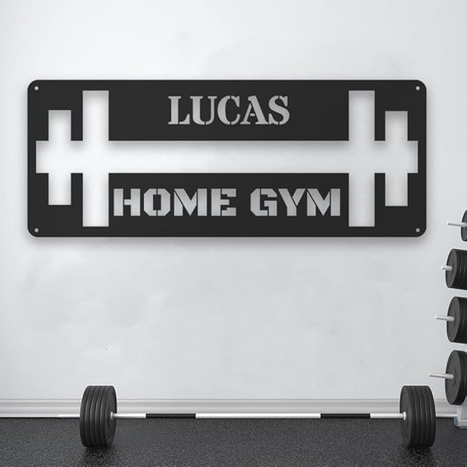 Custom Gym Sign, Sport Metal Wall Art,Personalized Fitness Room Sign, Home Decor,Gym Metal Wall Decor-StrideForce Fitness