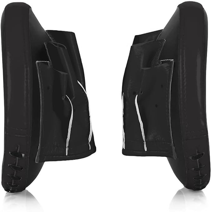 Fairtex FMV15 Muay Thai Boxing Focus Punch Mitts | Premium Syntek Leather Boxing Mitts-Lightweight & Durable Microfiber | Curved Design for Precision, Shock Absorbent & Enhanced Accuracy-StrideForce Fitness