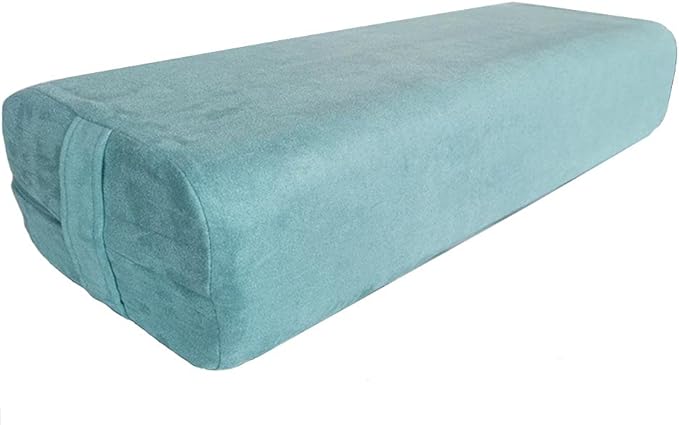 NGT new guide steps Yoga Bolster Pillow for Meditation and Support - Rectangular Yoga Cushion Foam Wedges Washable Suede Pillowcase for Men and Women with Carry Handles.…-StrideForce Fitness