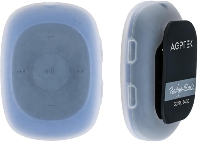 AGPTEK 64GB Clip MP3 Player with FM Shuffle, Portable Music Player with Sweatproof Silicone Case for Sports-StrideForce Fitness