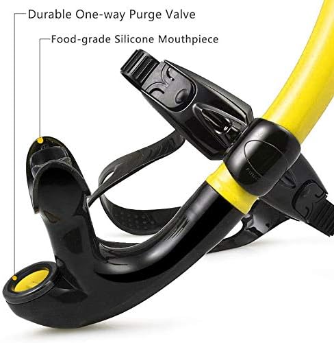 ZIONOR Snorkel Lap Swimming Swimmer Training Diving Snorkeling Comfortable Mouthpiece One-Way Purge Valve for Pool Open Water-StrideForce Fitness
