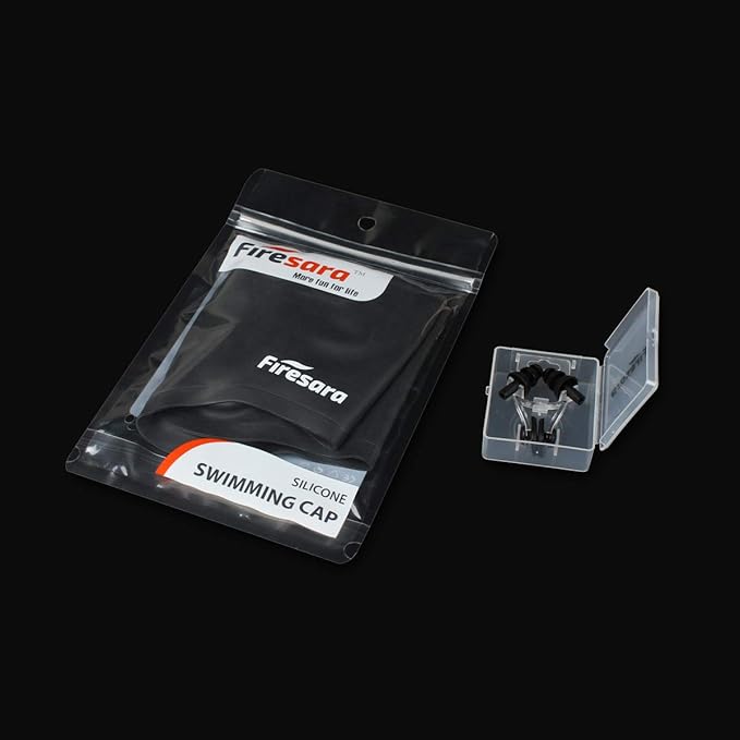 Firesara Swim Cap, Original Updated Swimming Cap 3D Ergonomic Design Comfortable Durable Ear Protection for Women Kids Men Adults Boys Girls for Long or Short Hair with Nose Clip and Ear Plugs-StrideForce Fitness