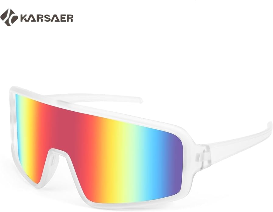 Karsaer Vision Sports Sunglasses Cycling Glasses Baseball Softball Sunglasses Unisex for Adult Youth Kids Boys Girls 8-16-StrideForce Fitness