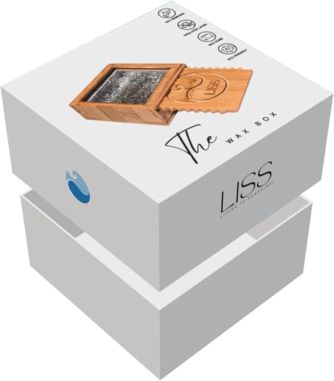 Surf Wax Box Insulated, Bamboo Holder with Insulated Interior, Wax Comb and Remover, Works with All Wax Types - Wax Not Included-StrideForce Fitness